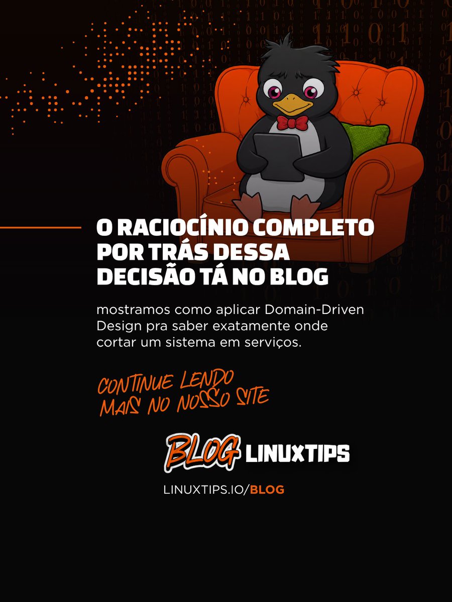 LINUXtipsBR's tweet photo. como estruturar a arquitetura base da aplicação?
muitos times migraram para microsserviços sem entender os custos envolvidos e acabam construindo o“monolito distribuído”.

quer saber como evitar essa armadilha? acesse o conteúdo completo em nosso blog https://t.co/ykYTQuQwDY https://t.co/Vlx7RdZjBG