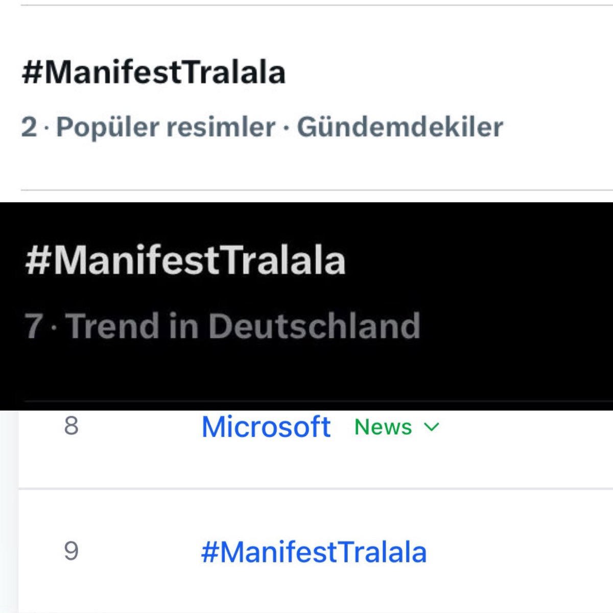 manifamcity's tweet photo. TÜRKİYE 2 
ALMANYA 7 
GLOBAL 9.SIRADAYIZ!

SAY MASHALLAH 🧿
#ManifestTralala https://t.co/2W04f0eoDn