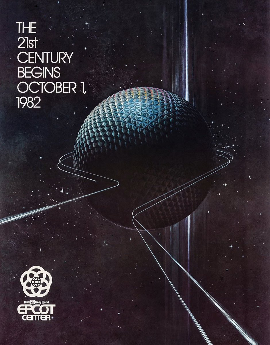 luusssso's tweet photo. Promotional materials for the opening of the EPCOT Center at Disney World

 October 1, 1982 https://t.co/Tbrw9wP9kk