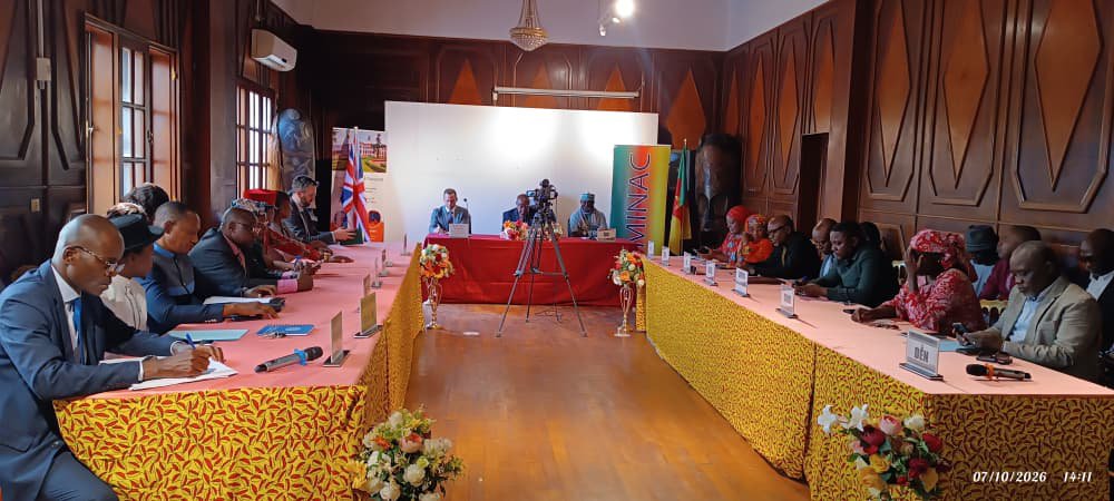 MINAC237's tweet photo. Arts and Culture Minister strengthens tieswith British high Commission with discussions centered on the upcomingpremiere of a documentary film titled I SEE YOU IN MY DREAMS,  on the Baka community and Cameroon’s forests in
November 2026.
@UKinCameroon
@joDionNgute
@UNESCO https://t.co/8OIE0ohTdQ