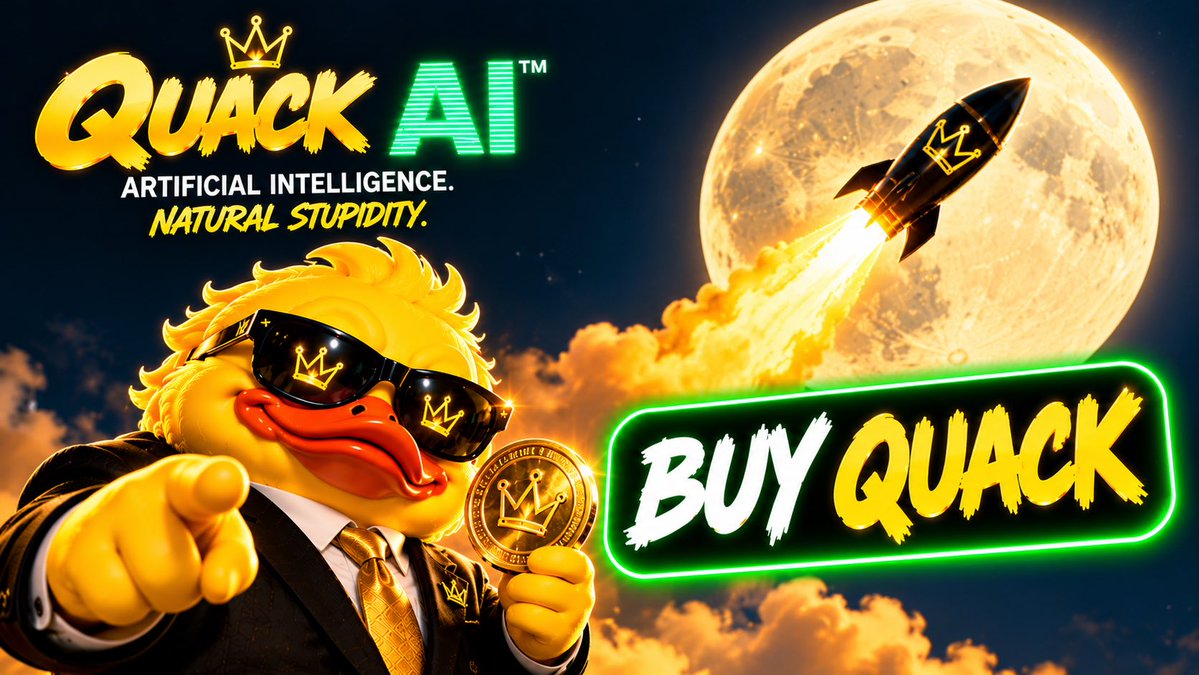 Quack_ai1's tweet photo. @MrHodlReal $Quack AI https://t.co/qiE1iCYKlU