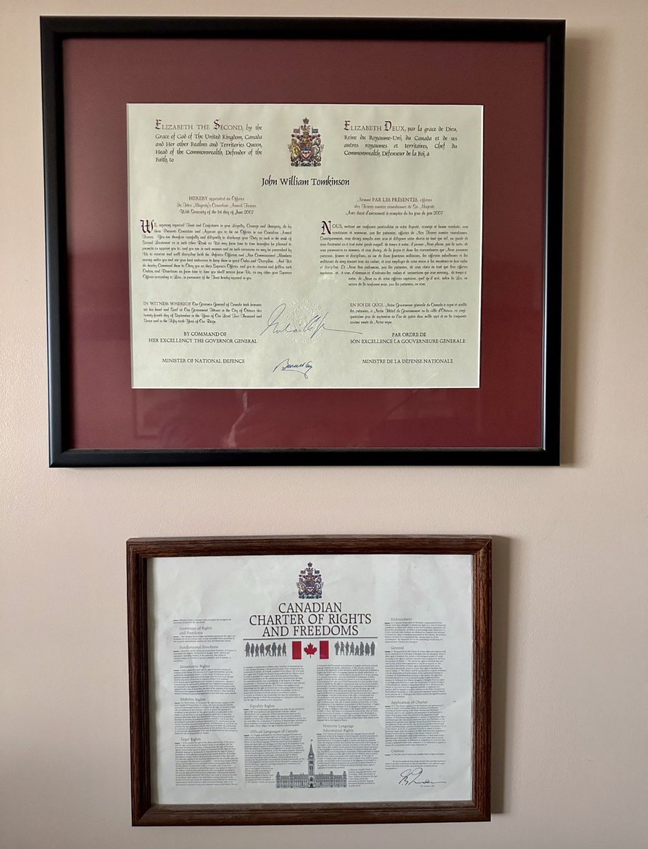 johnwtomkinson's tweet photo. I used to be a federalist. 

I used to believe in Canada.

I love what Canada once was.

On the wall in my office is my Canadian Armed Forces Officer Commissioning Scroll, and a copy of the Canadian Charter of Rights and Freedoms.

But the Canada of today is not the Canada I grew up in. It is no longer the nation I stood up for. 

Canadians rights have been disregarded. Democracy has become just a byword, not what citizens can expect and aspire to without a fight. Ideology has replaced equality and justice. Families are under attack. 

Over the past year I have examined the facts. I stepped back to self examine my own biases. I looked behind the curtain of the Canadian government press releases and media "reporting".

What I found was a broken nation, its heart and soul gone, its character reduced to identity politics and forced unequal wealth redistribution. Scandals. Dishonesty. Empathetic suicide. Self destructive economic policies.

In my recent advocacy for an Alberta referendum to give everyone a voice, I have been slandered, attacked, threatened, and received such vulgar responses from federalists that it is truly shocking and heartbreaking. But seeing how far Canada has fallen, it is not surprising. It validates the point that the Canadian experiment has failed. 

Today my Canadian Armed Forces Officer Commissioning Scroll, and a copy of the Canadian Charter of Rights and Freedoms are still on my office wall as a historical record. 

Today I support Alberta Independence. 

Today I grieve a lost and destroyed  Canada.

I miss what Canada once was, but it is time to dust ourselves off, stand up again, and move forward.

On October 19th, vote for a brighter future. Vote yes on 1-9, and Option 2 on Question 10!