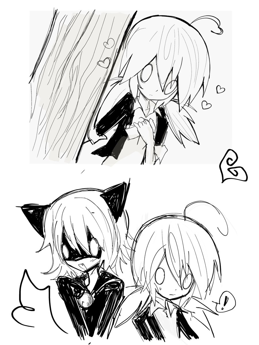 jayyyiiioo00's tweet photo. #miraculous 
Some old sketch 🐞 🐈‍⬛ https://t.co/eHzXYgw979
