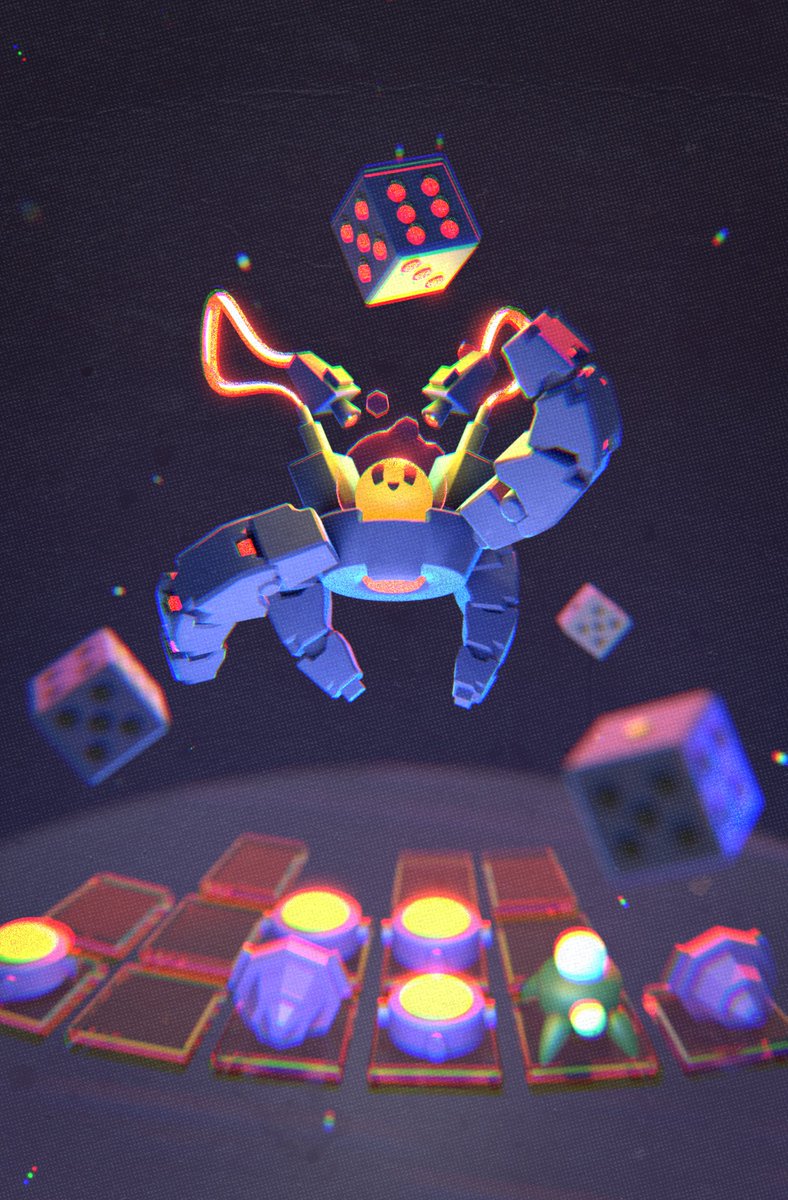 yudotweets's tweet photo. Dicevaders fan art ⭐️So fun and love the character designs! Modelled/rendered with Blender! #dicevaders https://t.co/r2QsTz9WLf