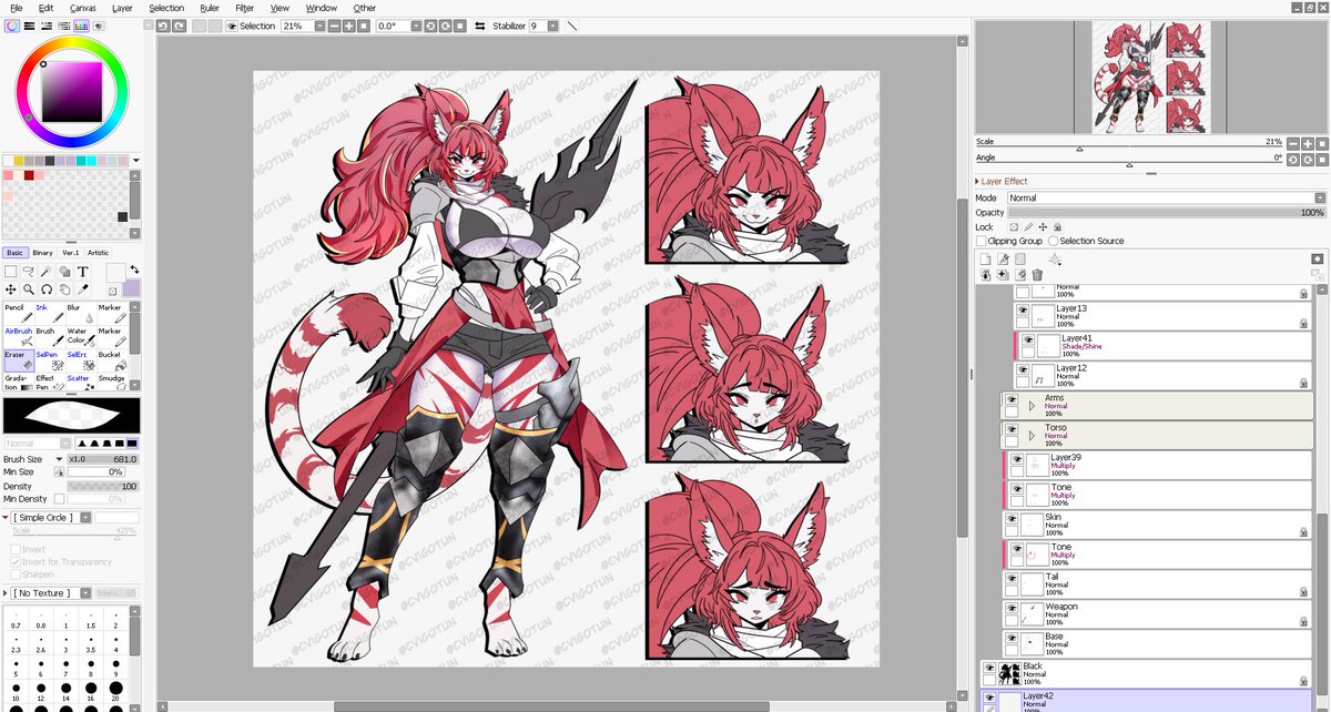cvigotun's tweet photo. Color Palette OC
The design features red and light gray fur, complemented by black details for a strong and balanced color scheme.
https://t.co/RuC2fj6qxZ
#FelineOC #FurryOC #CharacterDesign #AnthroArt #FurryArtist #AnimeFurry #DigitalArt #OCArt #kemonomimi https://t.co/DthXWPj0KP