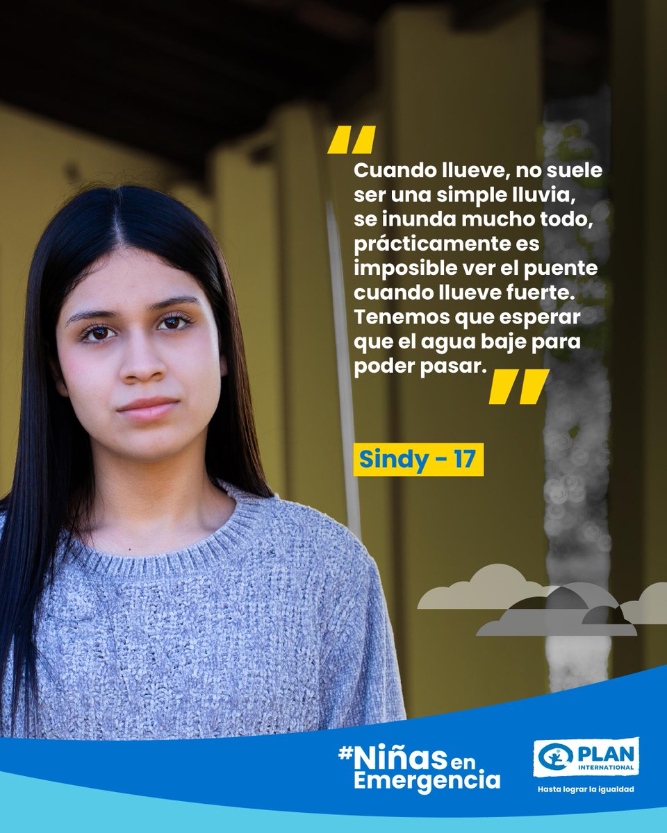 PlanPy's tweet photo. Para Sindy, las lluvias intensas pueden transformar algo tan cotidiano como trasladarse en un desafío. https://t.co/21LVPyTSKf