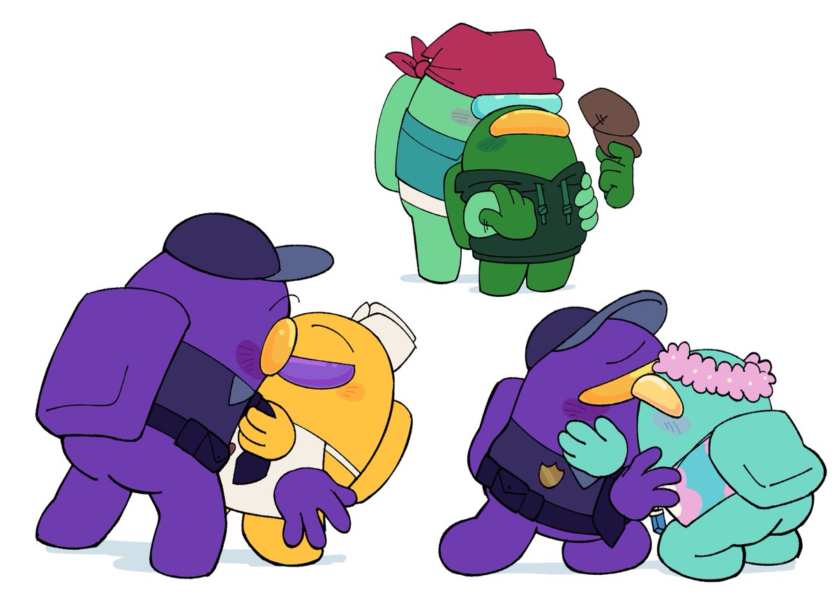 slopmungus's tweet photo. to celebrate lesbian day i drew these for myself #amongus #amongusshow https://t.co/EelbY014cL