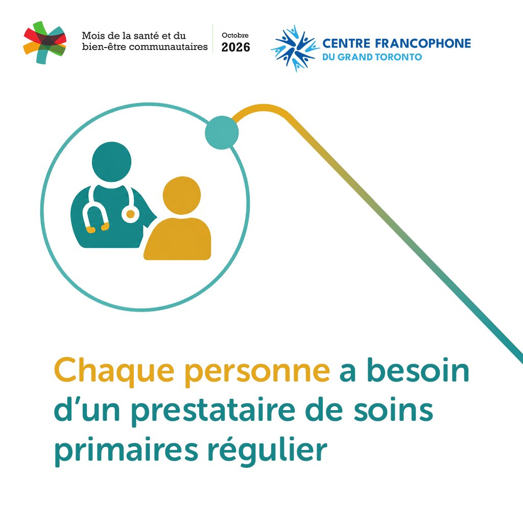 CentrefrancoT's tweet photo. 💙 Dans le cadre du Mois de la santé et du bien-être communautaires, rappelons que 3,3 millions de personnes en Ontario n’ont pas de fournisseur régulier de soins primaires.

@CentrefrancoT contribue à améliorer l’accès aux soins en français.

#CHWM2026 #EnergiserLesConnexions https://t.co/1L6BR9Z1uJ