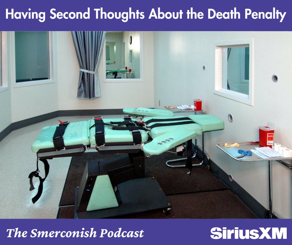smerconish's tweet photo. A botched execution in Tennessee, a firing squad in Texas, record-setting executions in Florida, and a possible mass commutation of death sentences in California. America's death penalty debate is back in the spotlight. Michael is a longtime supporter of capital punishment, but admits he's questioning his position more than ever. 🎧 Listen: https://t.co/ZWjLdzcXhp