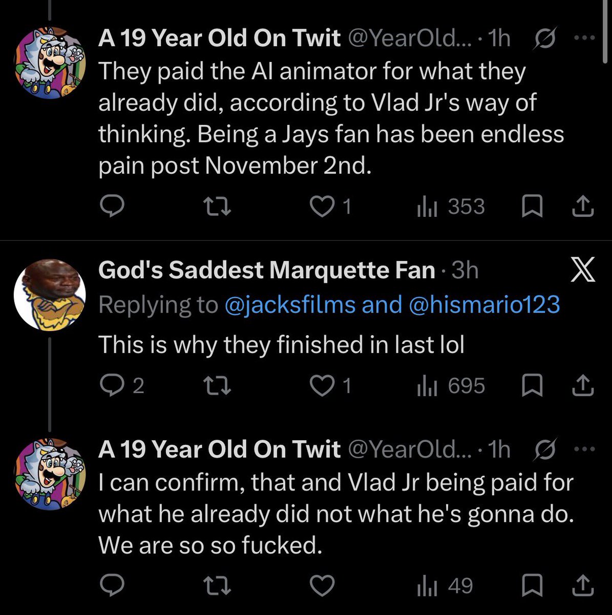 goatamoto's tweet photo. @JohnnyGiunta_ did you see ts 😭😭 all these replies on the same post this fanbase is in hell rn https://t.co/KZvtlA9QJO