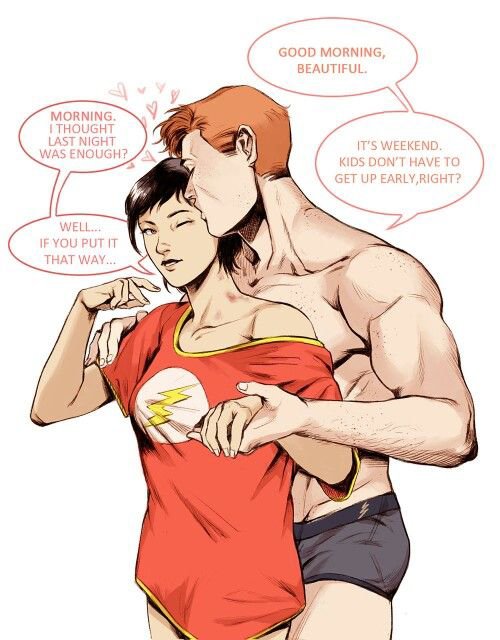 wallindafan's tweet photo. I don’t know who drew this fan art since I found it on Pinterest, but honestly, I think it’s the best fan art of Wally and Linda together that I’ve ever seen. https://t.co/lbuZlAJCGx