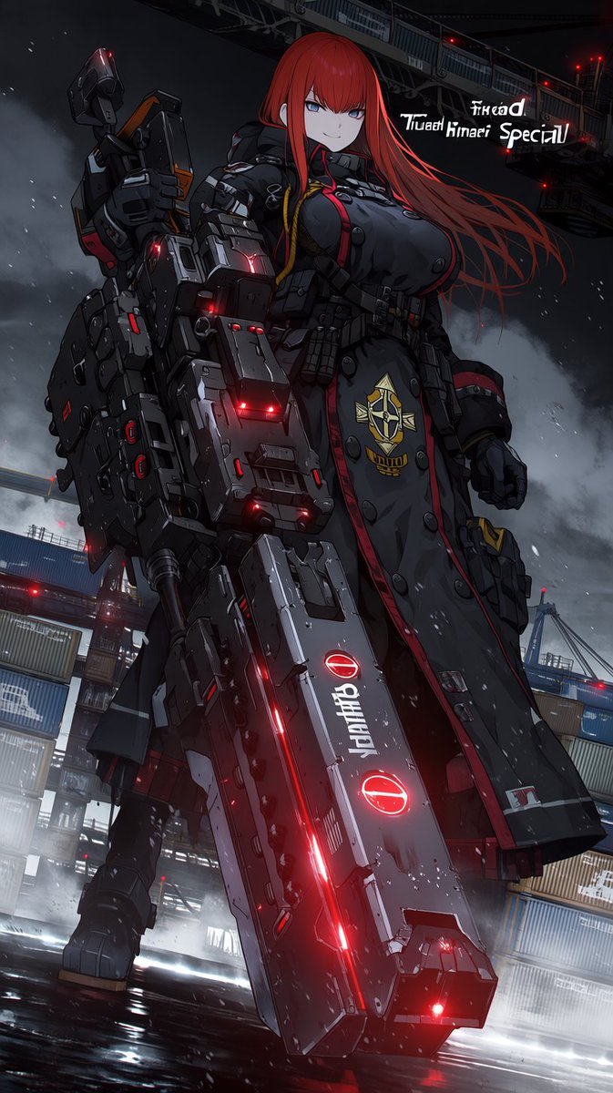 M9sRe's tweet photo. 帝国警備隊第六班鉄火班班長専用武器

【緋鞠ダイナミック】
刃物が付いてるほうがスペシャル🩷 https://t.co/mGkOX0oHby