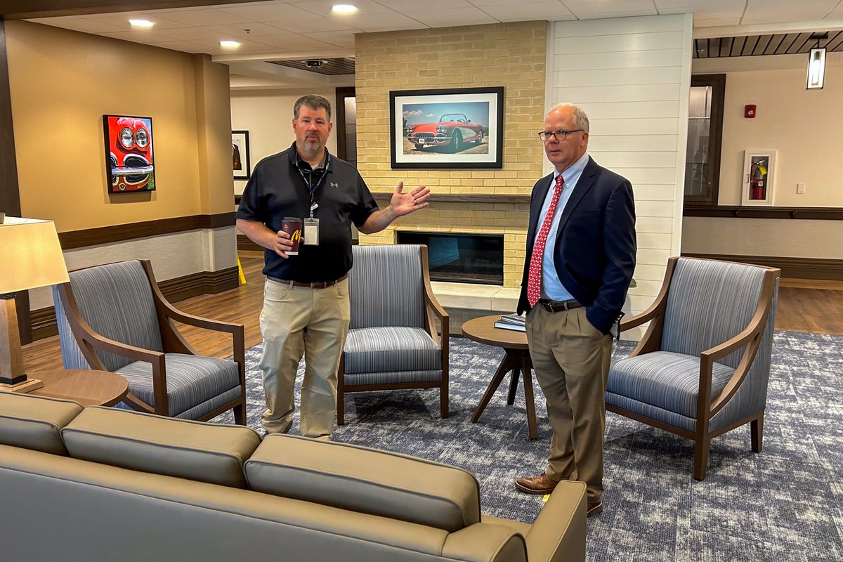 RepGuthrie's tweet photo. I enjoyed having the opportunity to tour the Robert E. Spiller Veterans Center in Bowling Green ahead of its recent ribbon-cutting. This newly opened skilled nursing facility will provide access to a variety of care to help our Kentucky veterans age gracefully. Excited to see this center support our veterans well into the future.