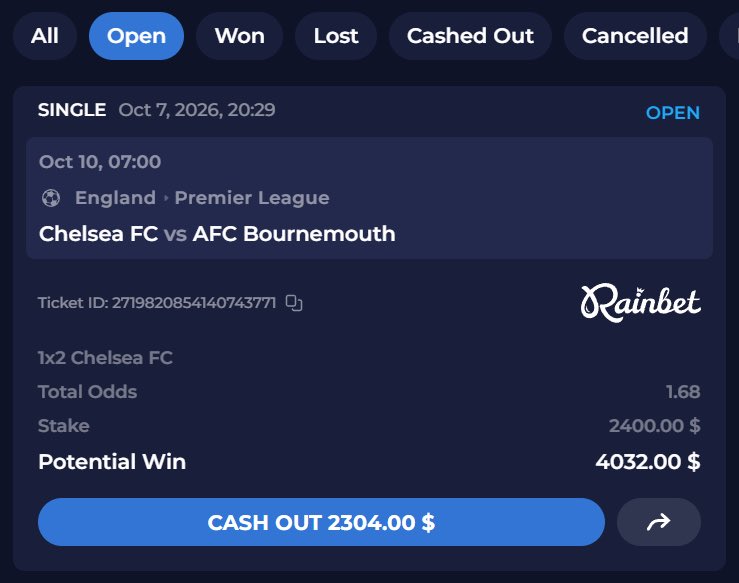 bon_g's tweet photo. Premier League is back

Chelsea win this, simple as that

1.68 is free https://t.co/6zmnKJxyMt