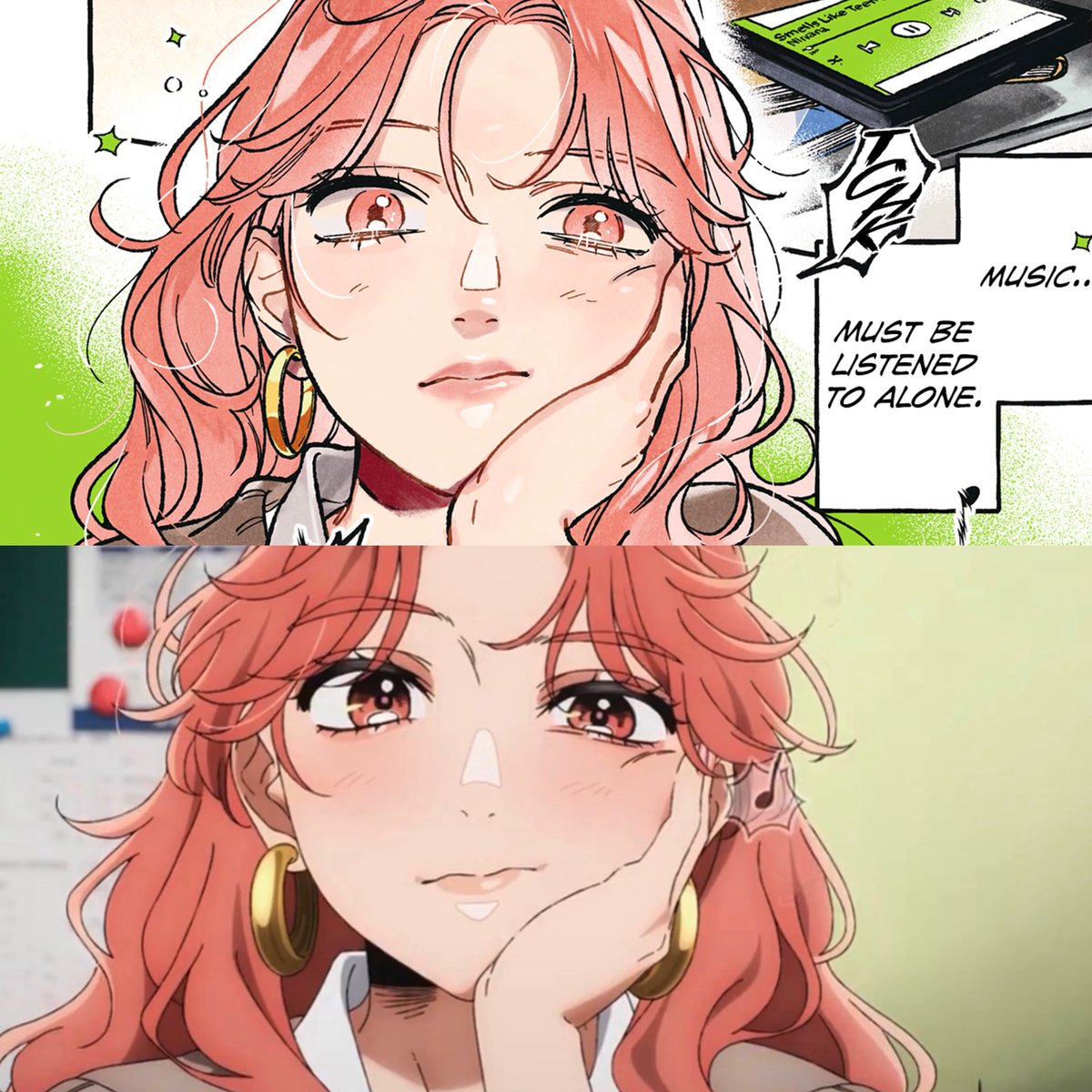 kyoruyeye's tweet photo. manga vs. anime… they’re doing my lesbians such justice i couldn’t have asked for anymore than this… https://t.co/hgL2Cfop3J