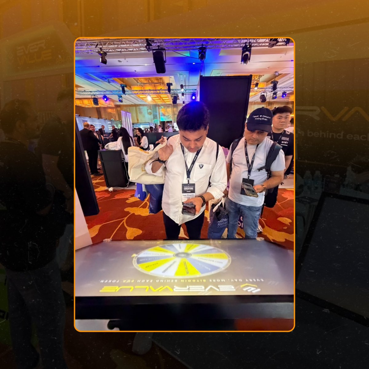 EverValueCoin's tweet photo. Day 2 at TOKEN2049 Singapore. 🔥
 
A busy booth, great conversations, and a lot of people wanting to understand how EVA works in practice.
 
 Here's a little of what today looked like. 🔥 https://t.co/nHYoSVYy8b
