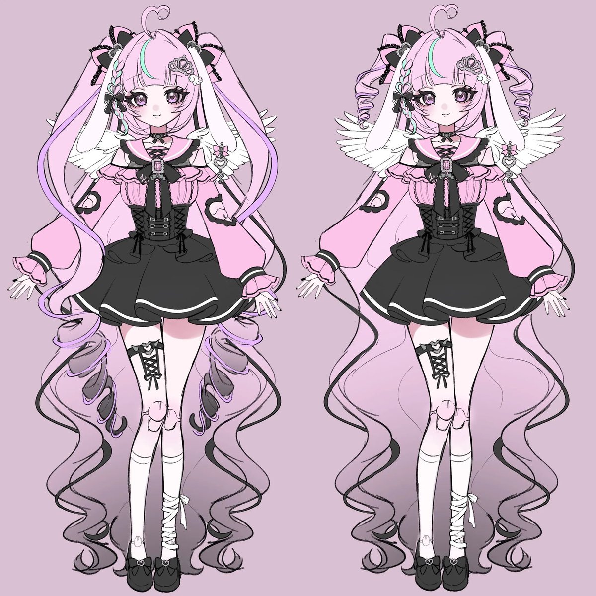 LivingDeadLilly's tweet photo. @LobotomyWhxre @niikoowki OMG COLOR SCHEME TWINS KINDA??? I LOVE YOUR OC!!! https://t.co/UaRNrxkAqN