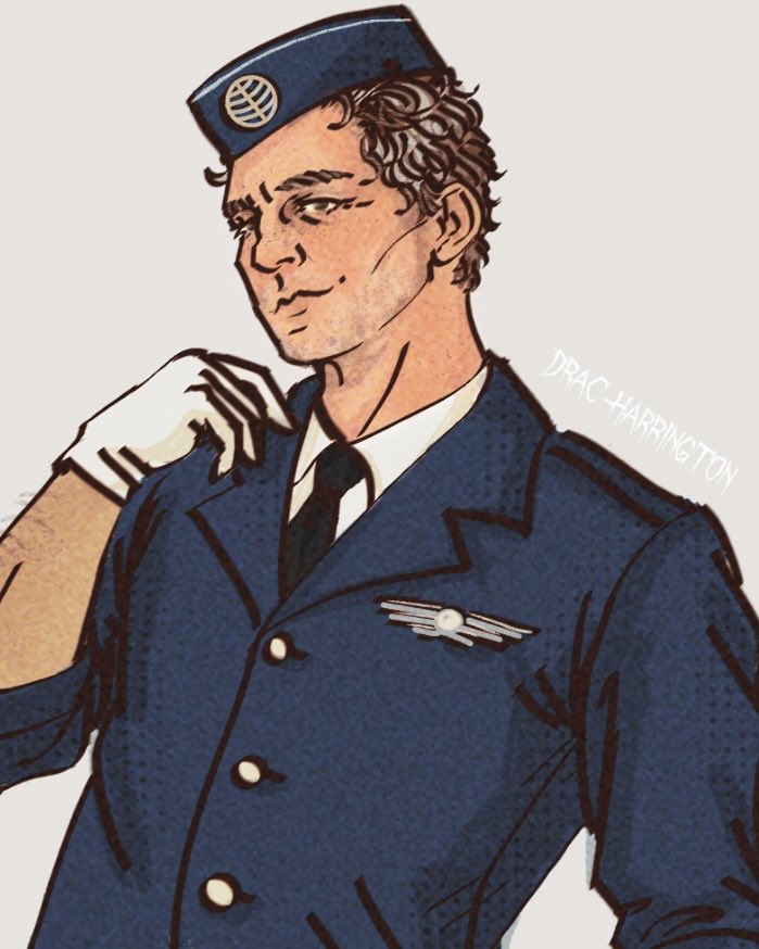 drac_harrington's tweet photo. “You should see me as a flight attendant” 🛫 https://t.co/e0QFt3h0Uj
