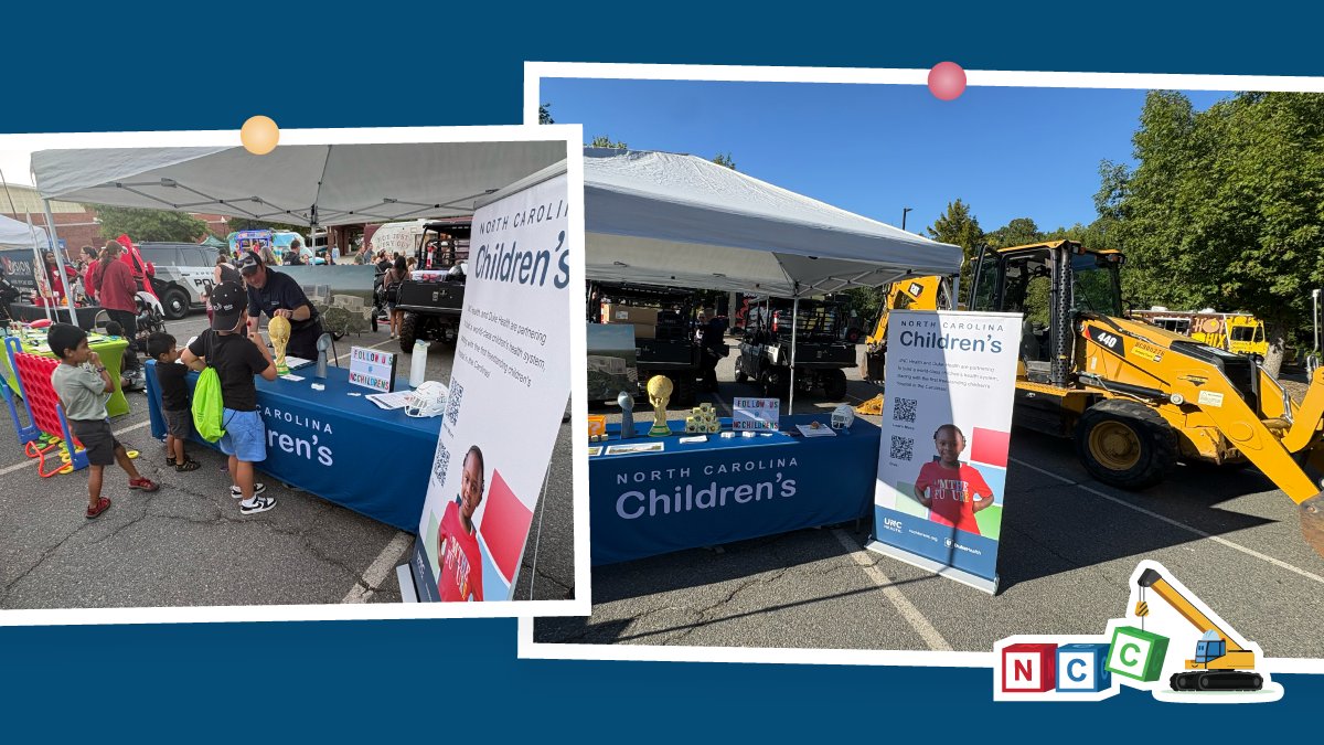 NCChildrens's tweet photo. We loved joining families at Apex Night Out's Touch-a-Truck event!

It felt especially fitting to be stationed next to the construction vehicles as we move closer to groundbreaking. Thanks to @townofapex and everyone who stopped by to learn more about the future of NC Children's. https://t.co/wubopoOy63