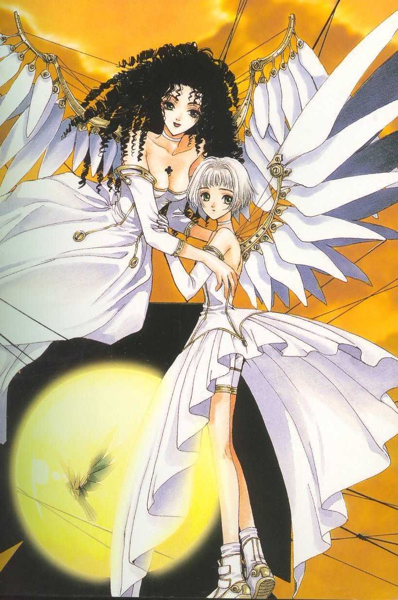 90sPiictures's tweet photo. Some really beautiful artworks by CLAMP https://t.co/O9lhJCH3eM