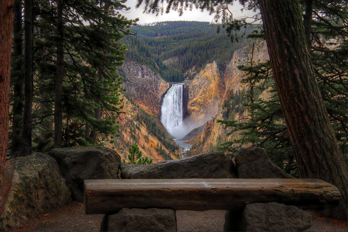 Interior's tweet photo. Best seat in the house.

A front-row view of Lower Yellowstone Falls, crisp October air and @YellowstoneNPS dressed in its fall colors.

Go ahead. Sit awhile.

Photo by Norman Lanthrop https://t.co/oDNLaFOgSJ