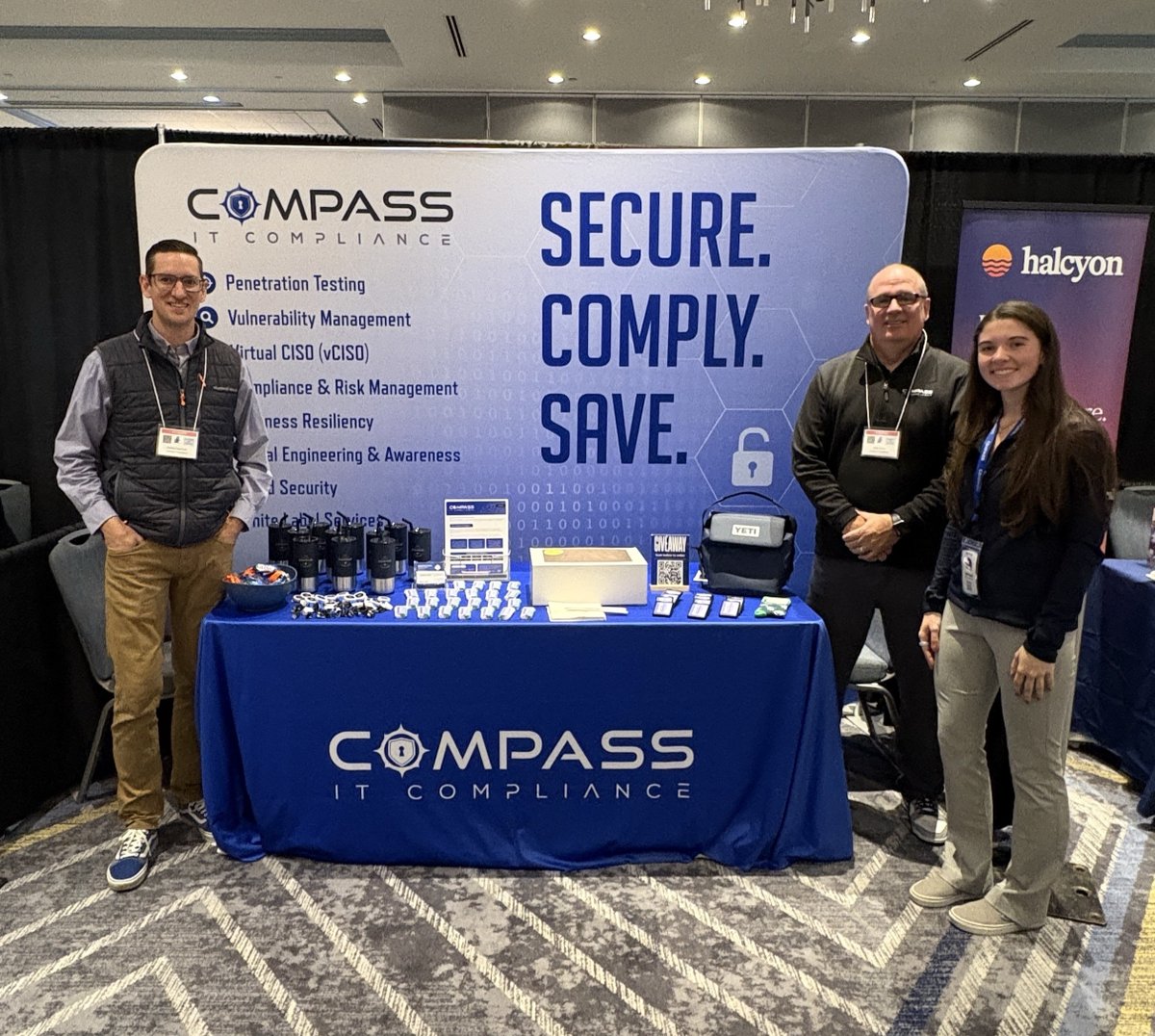 CompassITC's tweet photo. Thank you to everyone who stopped by the Compass booth at SecureMaine today! We loved connecting with Maine’s #security community and can’t wait to keep the conversations going. https://t.co/HLJHa9EUdc