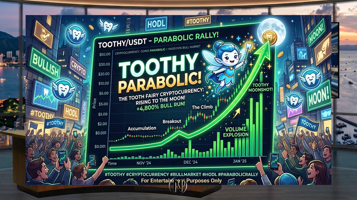 Toothy_Toothy's tweet photo. TOOTHY - The Tooth Fairy New Crypto

TOOTHY is going to the big leagues.. Who’s coming? 

#Crypto #Cryptocurrency #Trading #Cryptonews #Viral #Toothy #Pumpfun https://t.co/knOwGQffx3