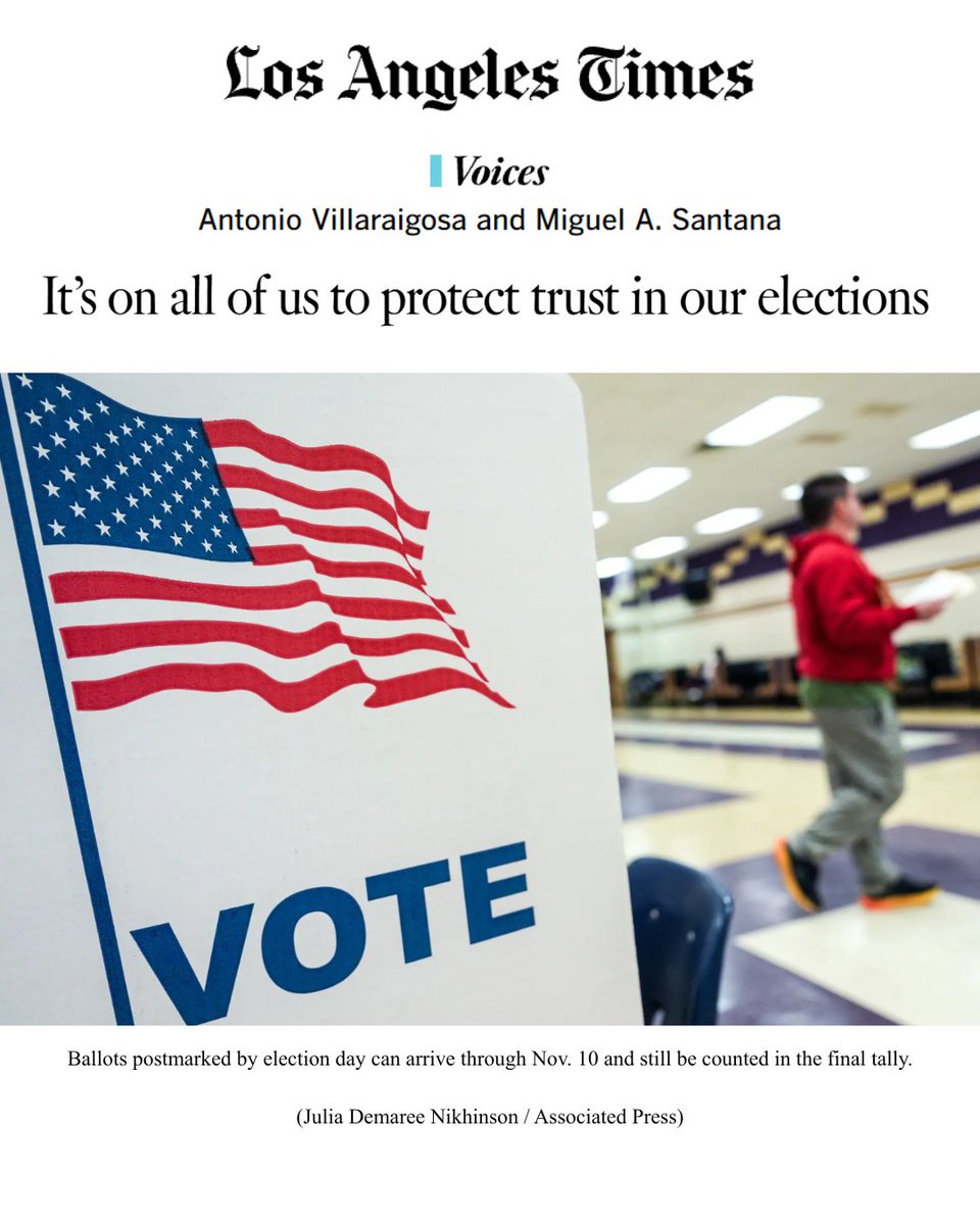 calfund's tweet photo. No matter how we vote, every voter deserves to trust that their voice will be heard.

We're proud to announce A Count You Can Trust, an independent, nonpartisan coalition working to strengthen public trust in Los Angeles County’s elections.

Read more: https://t.co/O5XauEheR9 https://t.co/b60MlSIM6m