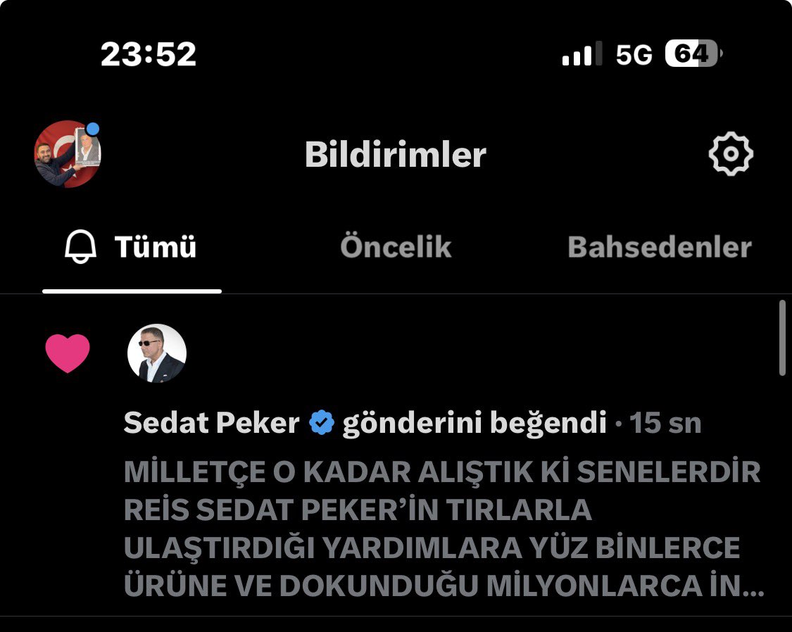 Muratcanmd's tweet photo. CAN BABAM MÜSLÜMANLARIN BAYRAMI HER CUMADIR BİZİM PAYLAŞTIKLARIMIZI OKUYUP BEĞENMİŞ YÜREĞİMİZDE HER AN BAYRAM SEVİNÇİ YAŞAMAYA KATKI SAĞLIYOR YÜCE ALLAH’IM BU CUMA GECE SAHIBI ALLAH OLAN MURAT KULUNUN DUASINI KABUL BUYURUR INSALLAH DİLEKLERINIZLE DUALARINIZDA HANGI ISTEDIĞINIZ VARSA YÜCE ALLAH SIZINDE GÖNLUNUZDE BAYRAM ETKILERI YAŞATIR INŞALLAH ÖMUR BOYU HÜRMETLE ELLERİNDEN ÖPERİM CAN BABAM🇹🇷
@sedat_peker