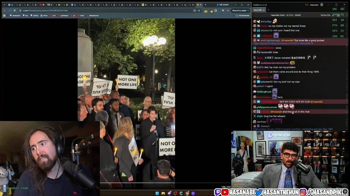 MediaCopilotSI's tweet photo. Live testing on V0.3.3 on @Asmongold Live stream 10/08/2026. Configuring to allow screen capturing video. HUD working great and links are very accurate. https://t.co/z6t6mEC0As