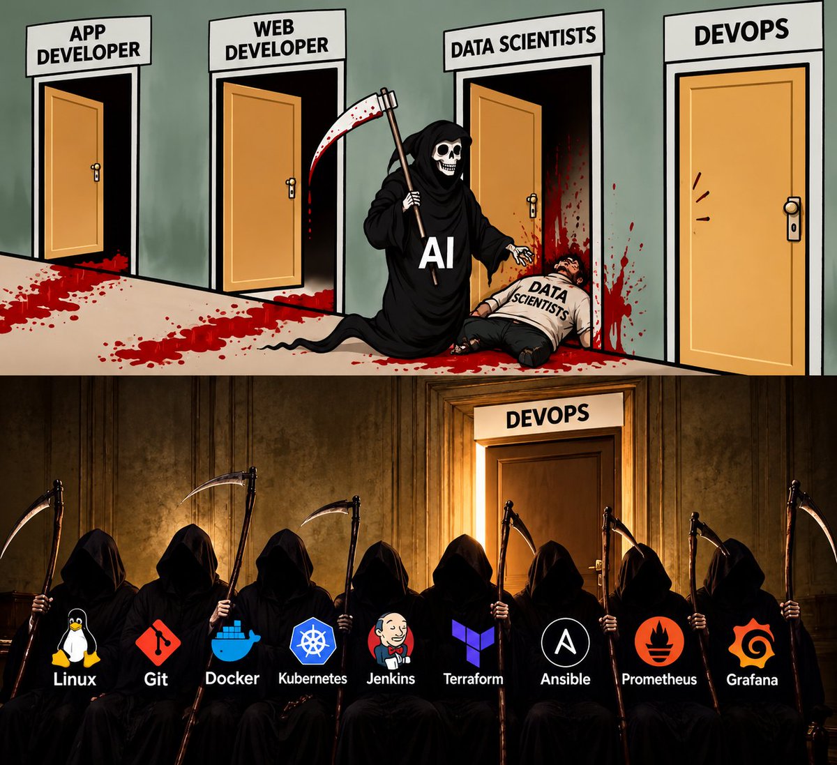 Priyannkaaaa's tweet photo. Next target is DevOps. https://t.co/dxA4oSb0xe