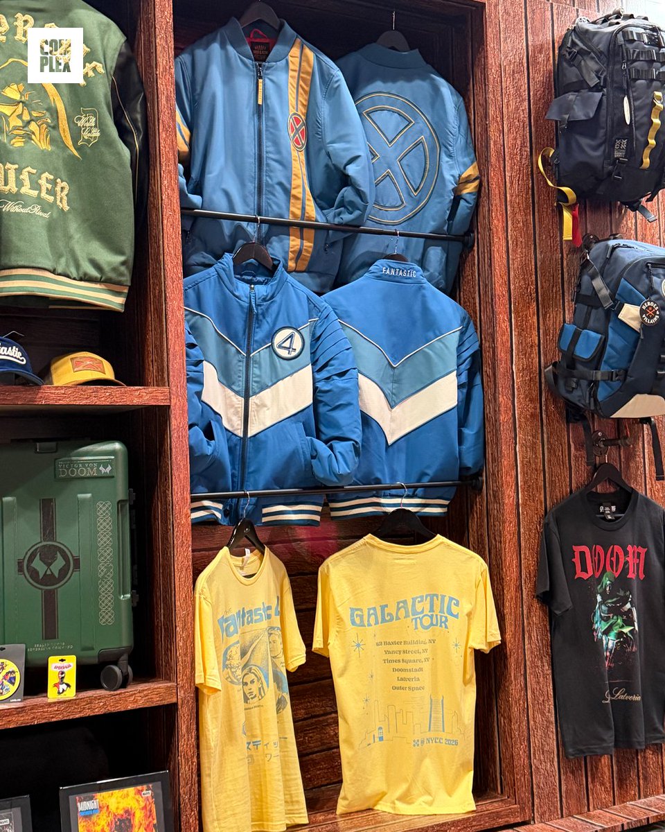 ComplexPop's tweet photo. Closer look at 'AVENGERS: DOOMSDAY' merch at #NYCC https://t.co/fIhomtuwHL