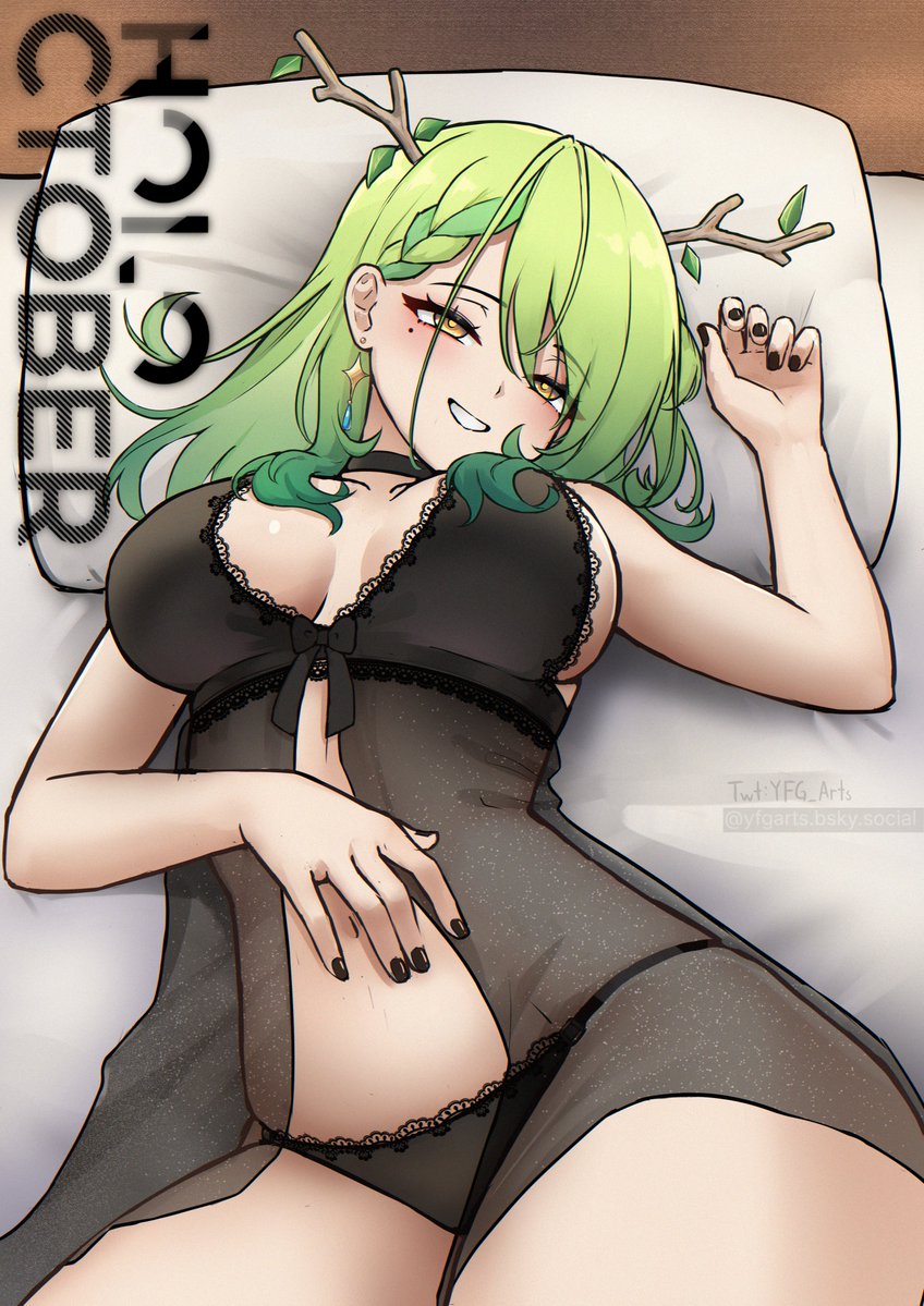 YFG_Arts's tweet photo. #HOLOCTOBER Day 8-  Sleepwear    

'Come rest for a while'
#FineFaunart https://t.co/LG7FjMIqFK