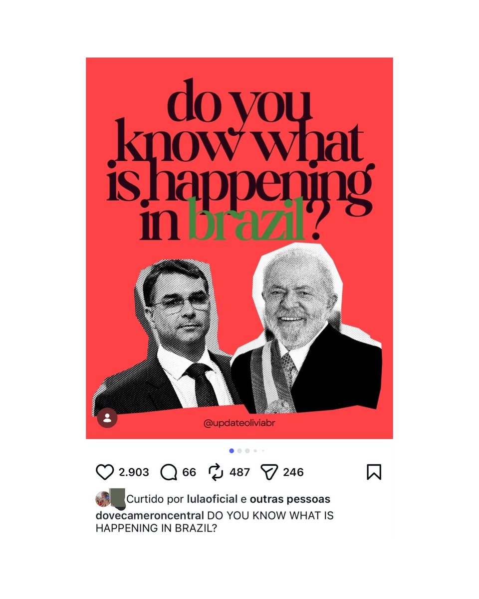 updateoliviabr's tweet photo. Além dos artistas internacionais, nosso presidente Lula também está ciente do nosso projeto “Do you know what’s happening in Brazil?”. ❤️

Deixando claro desde já que nem ele nem sua equipe possuem envolvimento nisso. A iniciativa de atingir globalmente com informações sobre as eleições do Brasil foi totalmente nossa e assumimos essa responsabilidade. NÃO somos
pagos para nada disso como alegam pela internet, todos os movimentos são independentes visando o bem para o futuro do nosso país.