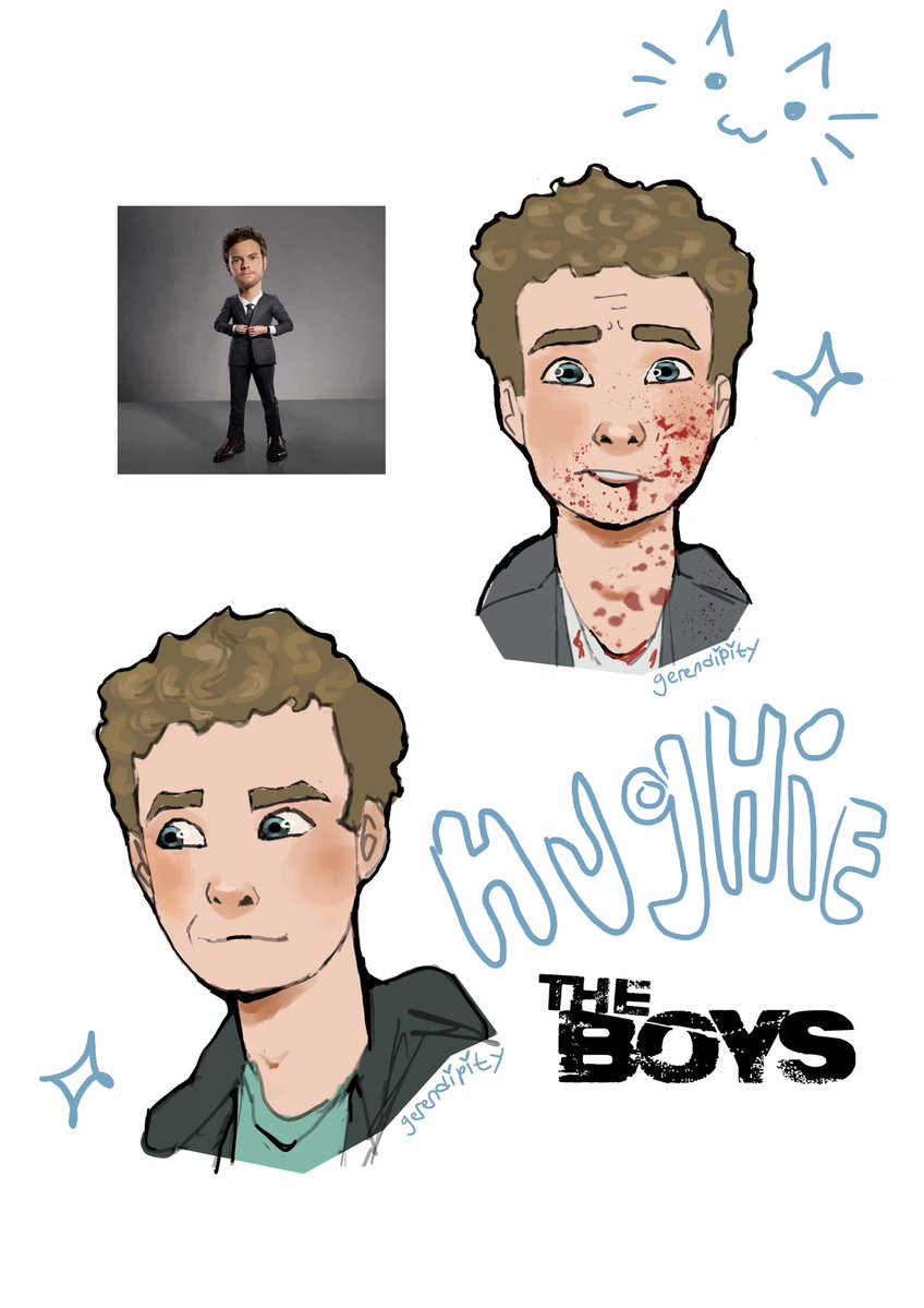 gerendipty's tweet photo. some hughie the boys fanart i did 
like three months ago idk… awwww my sweetie pie pumpkin cutie… be nice to him world…. #theboys #hughiecampbell https://t.co/SiwjVITwDh