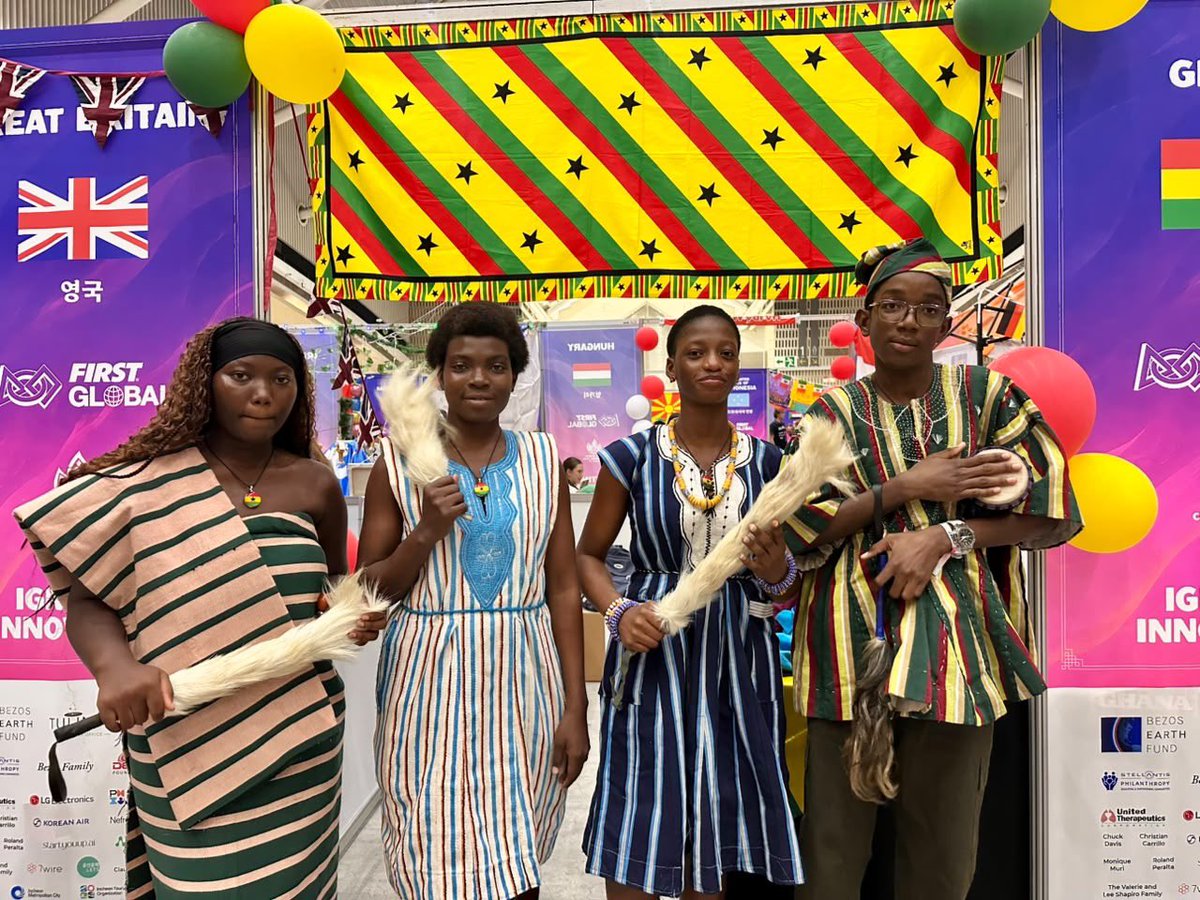 stembees's tweet photo. Team Ghana takes centre stage in Korea! 
A proud moment of unity, national pride and excitement as our team joins the world at the FGC 2026 Opening Ceremony.

Leave an encouraging message for Team Ghana below! 

#firstglobalchallenge 
#fgc2026 https://t.co/2sMWeG5Gig