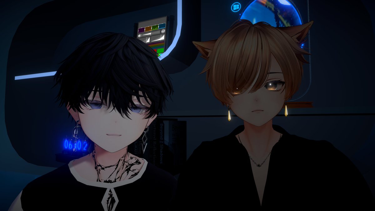 hapimacha_vrc's tweet photo. こちらの要望でアルエくんをご購入いただいたフレとツーショ
改変頑張ってね...(血涙) https://t.co/TQxFzfCYfL
