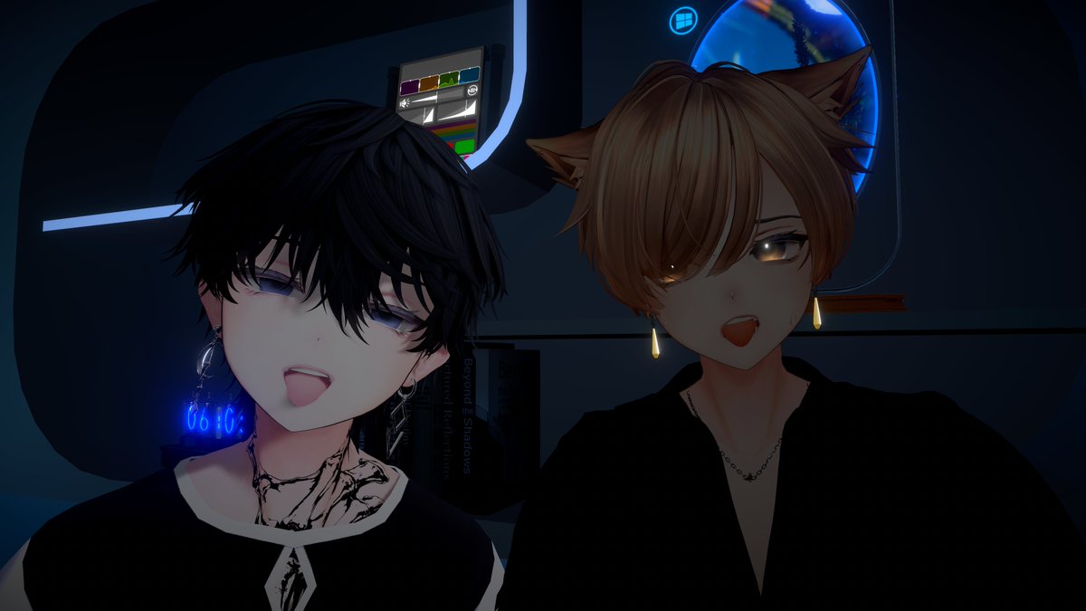 hapimacha_vrc's tweet photo. こちらの要望でアルエくんをご購入いただいたフレとツーショ
改変頑張ってね...(血涙) https://t.co/TQxFzfCYfL