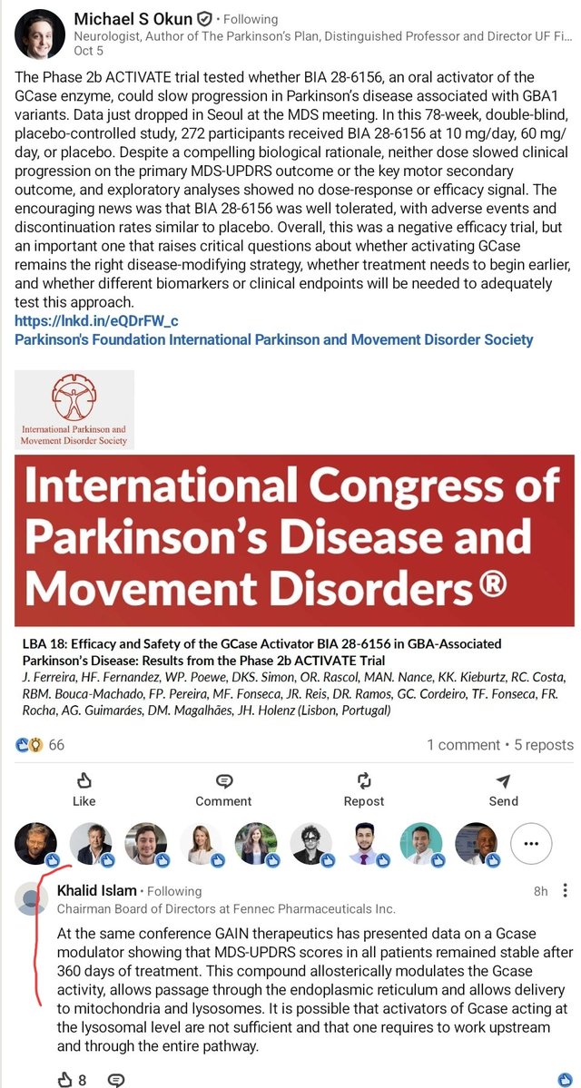 Microcapreturns's tweet photo. @genaue1263 @parkinsonstory You should sell and move on. This is what Khalid said about the drug today. If anyone knows he knows. If you noticed nothing is moving in the small biotech space. https://t.co/foQq5BPZpx