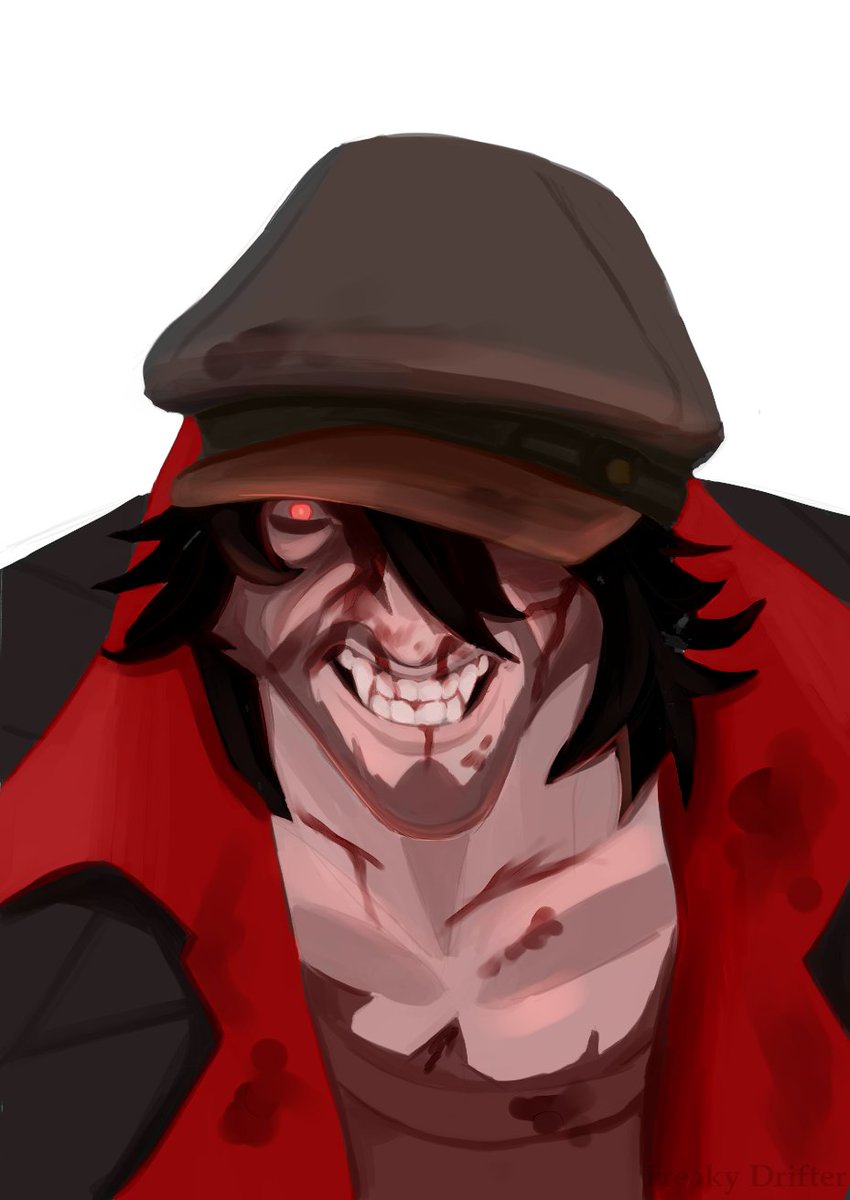 FreakyDrifter's tweet photo. custom critical health portraits for drifter! kinda proud of this one https://t.co/1NvQgdzssv