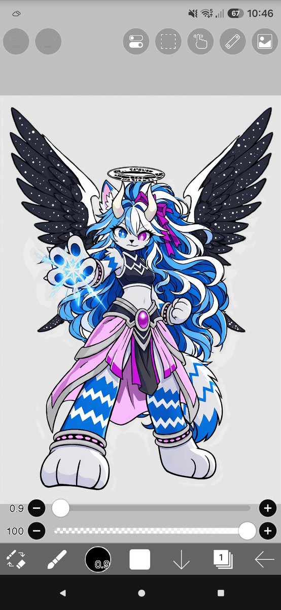 Lyon_Vermillion's tweet photo. An old design vs. the new version 🥰💖 https://t.co/jXTpOavLi6