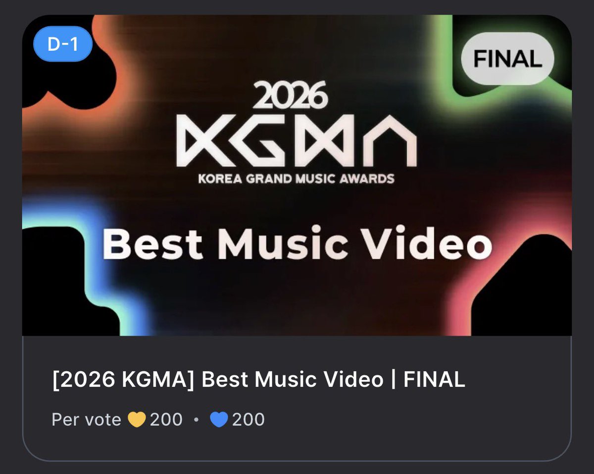 PirateGuardians's tweet photo. [🗳️] KGMA ATEEZ

Category:
🔹Best MV

📲Coogoong (Fancast)
🗳️1 vote = 200💙/💛
❇️Voting Recognition: 35%

Current rank: 3rd (-8,526 gap to 2nd)

We only have today and tomorrow, let’s keep up the great work till the end!🔥 https://t.co/jVl1jFdk74