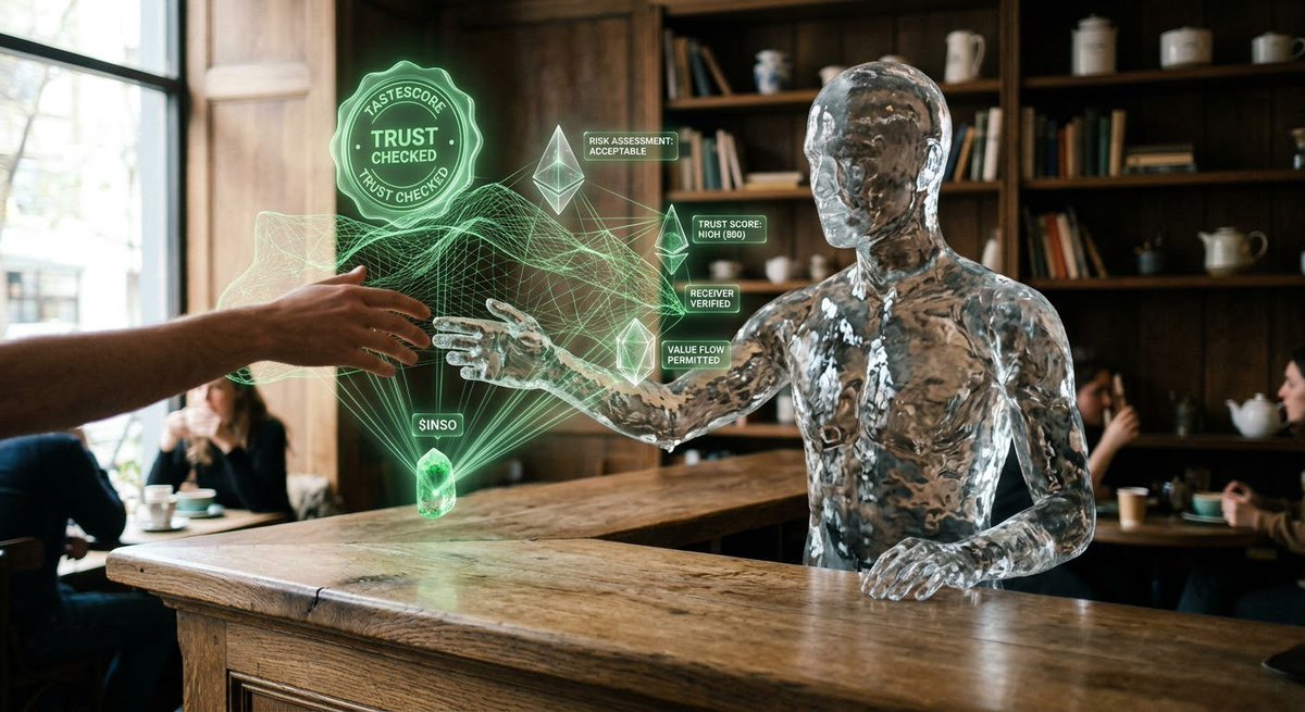abiola_osuolale's tweet photo. Trust before transfer is the future of agentic finance. TasteScore checks the receiver in real time, while $INSO-powered intelligence helps ensure value moves only when risk is acceptable.
#TasteScore #AIAgents #TrustGraph #INSO https://t.co/95buyHfu2B