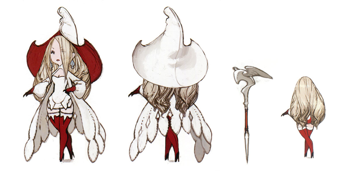 creativeuncut's tweet photo. Holly Whyte, Barras Lehr, Ominas Crowe, and Argent Heinkel character designs from Bravely Default by artist Akihiko Yoshida. 

More art from the game: https://t.co/kmAU0Ft2z8 https://t.co/CCtkPqsTM1