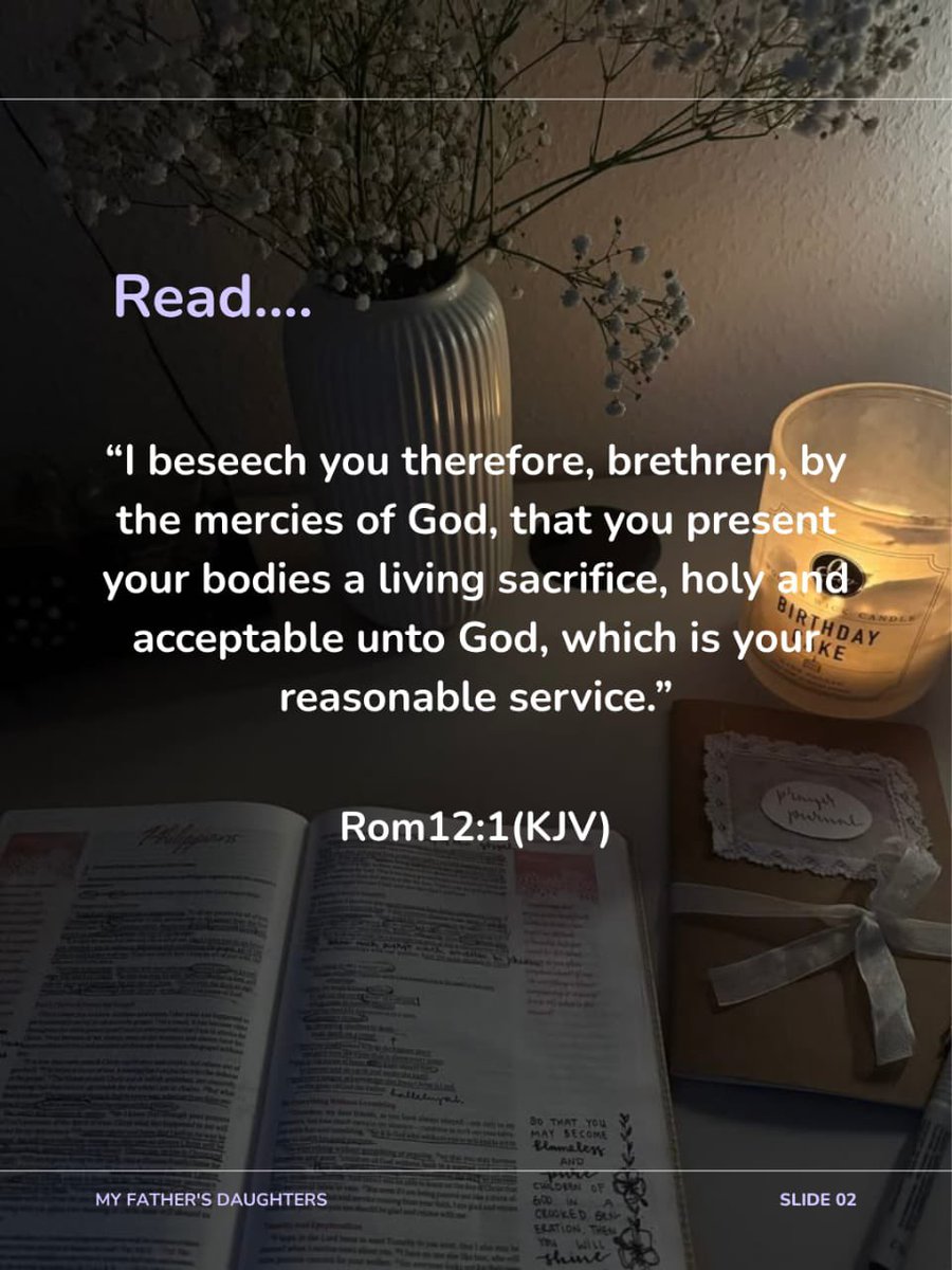 MFDaughters's tweet photo. It's another Memory Verse Thursday
How well do you know our memory verse for the month?
Do well to check your progress.
#Myfathersdaughters #Memoryversethursday https://t.co/hhgwi3Zfb0