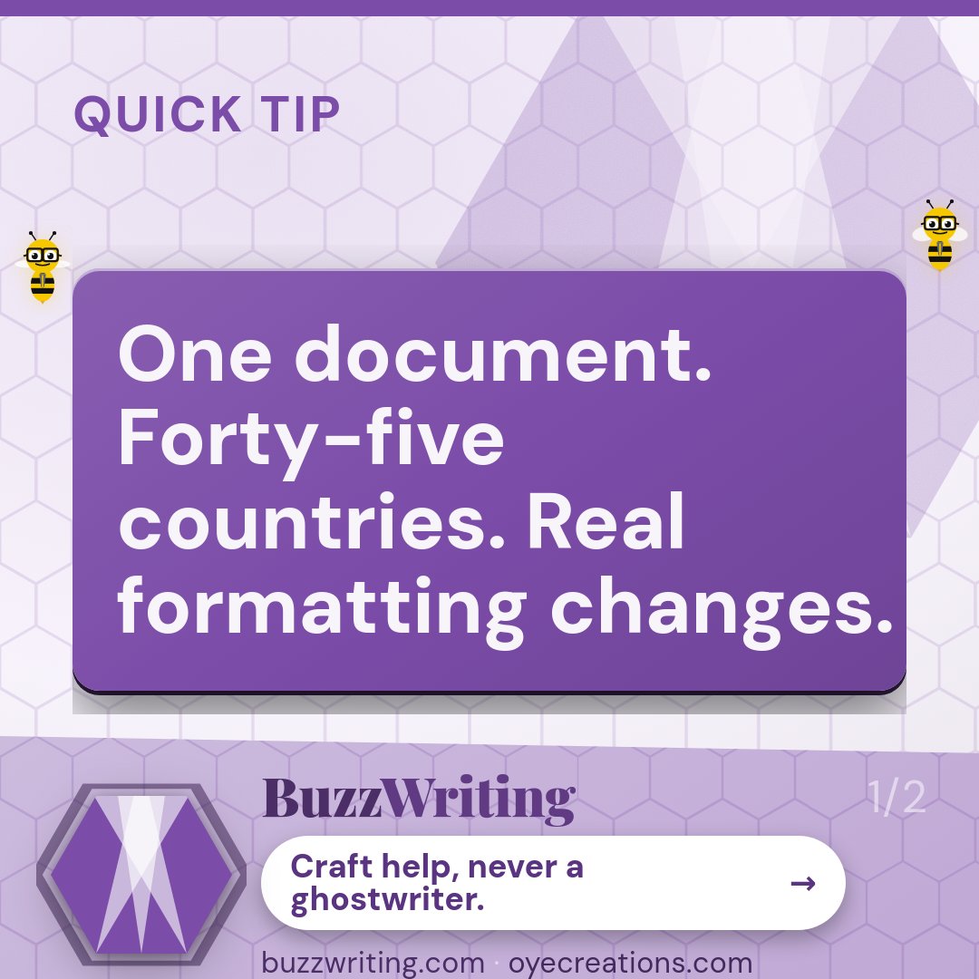 buzzcompose's tweet photo. Your lyric reads perfect in English. Does it still land in British English, with different date formats, different spelling conventions? BuzzWriting adjusts everything for 45 countries at once. Try it free.

#songwriting #lyricwriting #writingcommunity #buzzwriting https://t.co/1sk9KWjbs6