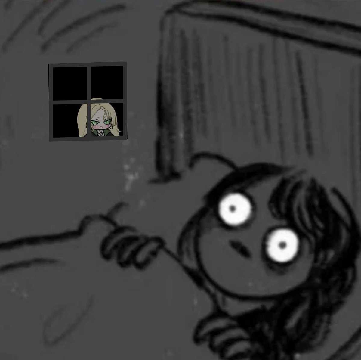 Camera_B0ss's tweet photo. 〔ibas a dormir "IBAS"〕

〔ahora tienes una Dracaena afuera viéndote desde la ventana〕

〘🐍🪄〙duerme... Duerme para que robe tu ropa y la queme... https://t.co/hmAWftmIUi
