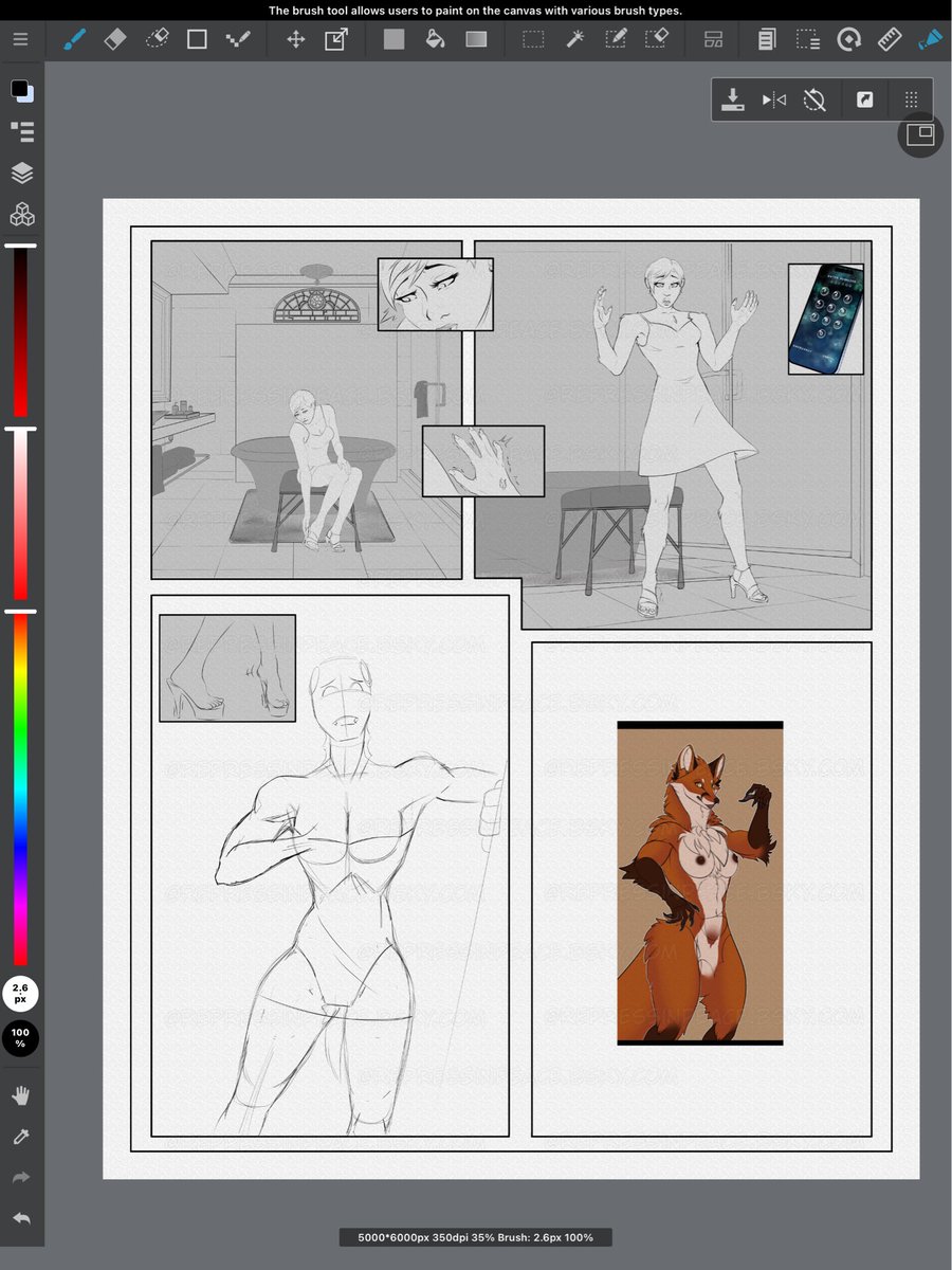 Repress_n_peace's tweet photo. WIP of the WereFox page I’m working on!
I have a slot open for a comic page(s)! Prices in comments!
#werewolf #werefox #werewolftransformation #werewolfart #werewolfartist #halloween #furry #furryart #furryartist https://t.co/w4UN0DX7QK