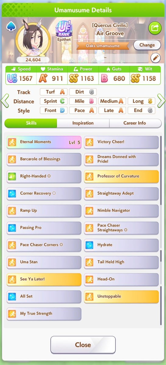 rnmo217's tweet photo. This might be as high as I can go without hunting for FL - and even then, not sure if I'd ever hit such a statline again with 3ksp and good inspos

I did miss out on VIP pass, which has almost never happened, but I guess we just can't have everything 🫠 https://t.co/nR6EfuKVW4