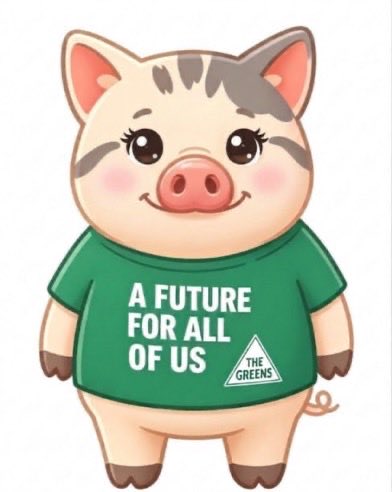 kavienna's tweet photo. @DaisyB_77 Pearl 🐷 says, ‘Putting fire into the belly of the Greens like never before locally and to our worldwide movement’!!! 

@DavidShoebridge 💚👨🏼‍⚖️⚖️

#ShoebridgeMethod
#SnoutTheCon 🐽
#PearlThePeoplesPiggyBank 

@AdrianRamsay 
@GeorginaMangan4 https://t.co/p8fOGXow8s